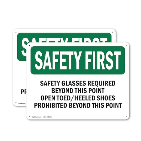 Signmission 18 in Height, 24 in Width, Aluminum, Rectangle OS-2PACK-SF-A-1824-L-10928